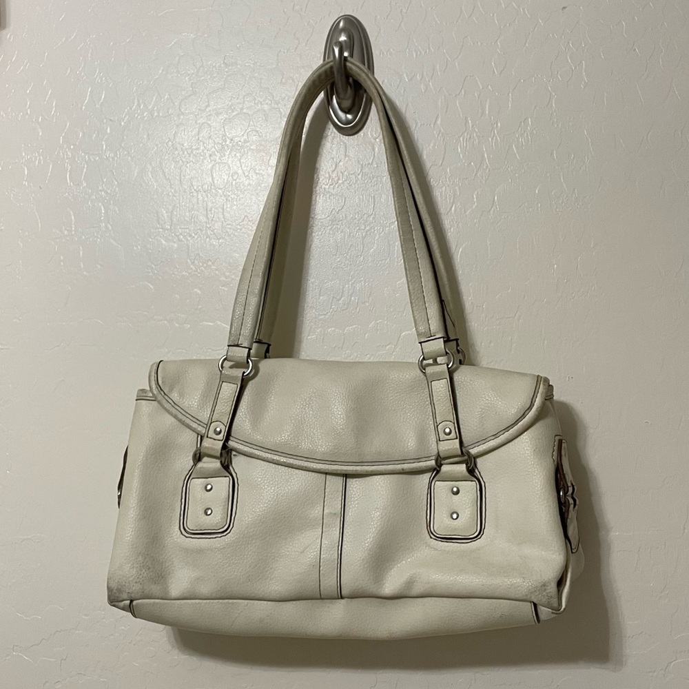 Vintage Relic cream 100% leather shoulder bag